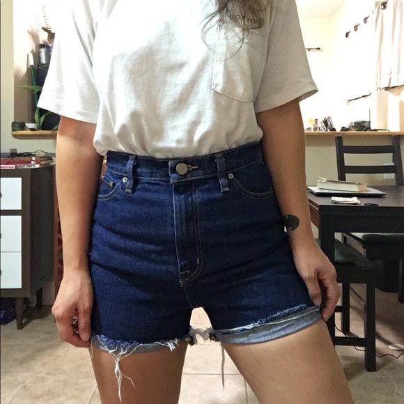 High Rise Denim Shorts - Picture 5 of 5
